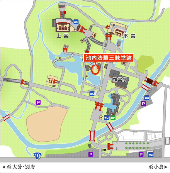 池内法華三昧堂跡MAP